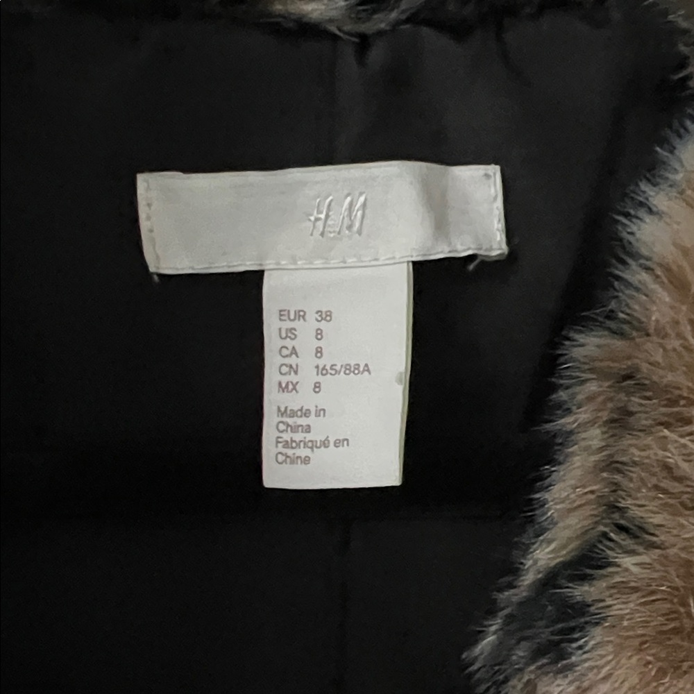 H&M Brown Leopard Teddy Jacket - Picture 2 of 6